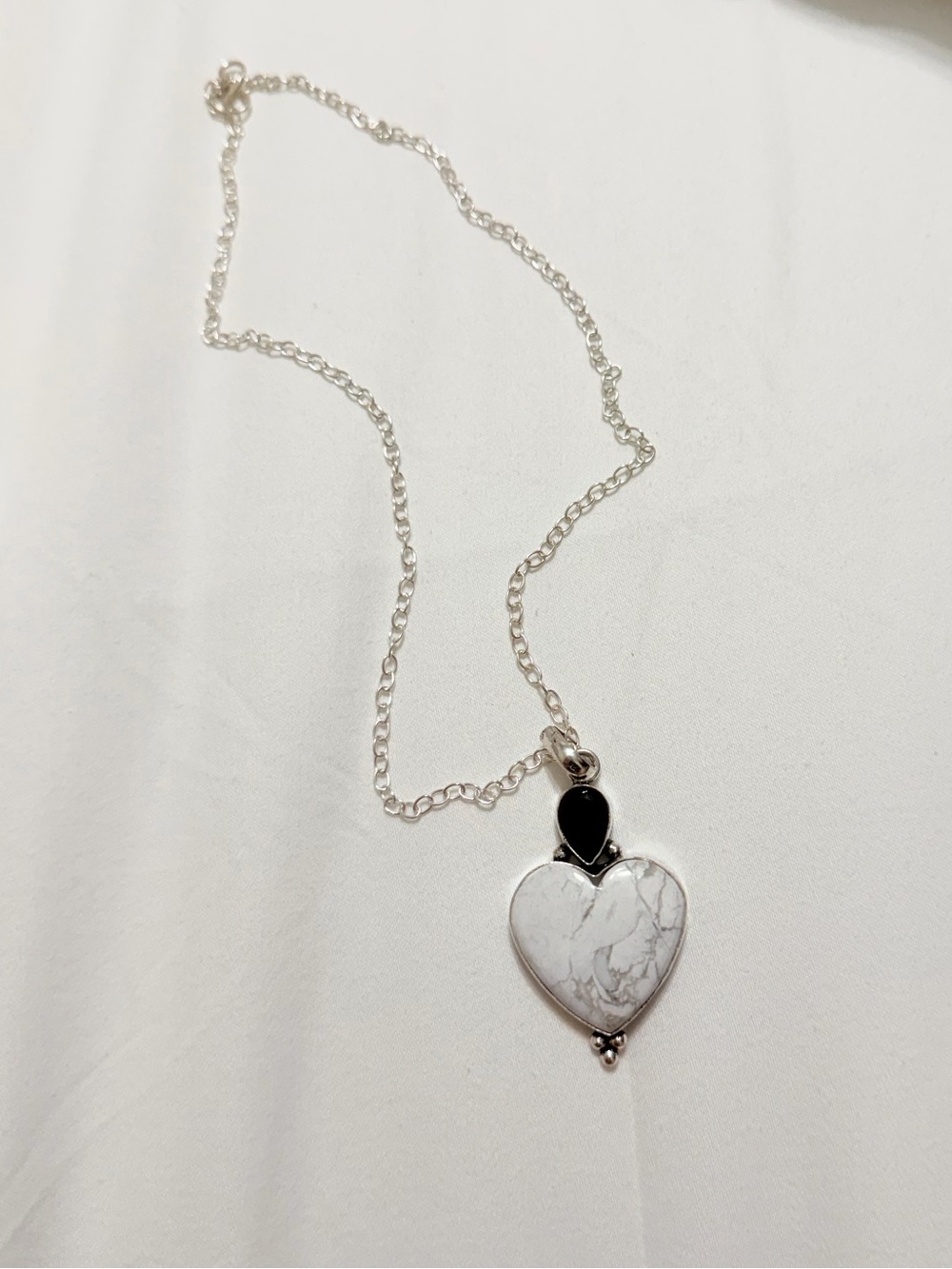 925 Sterling Silver Heart Pendant Necklace